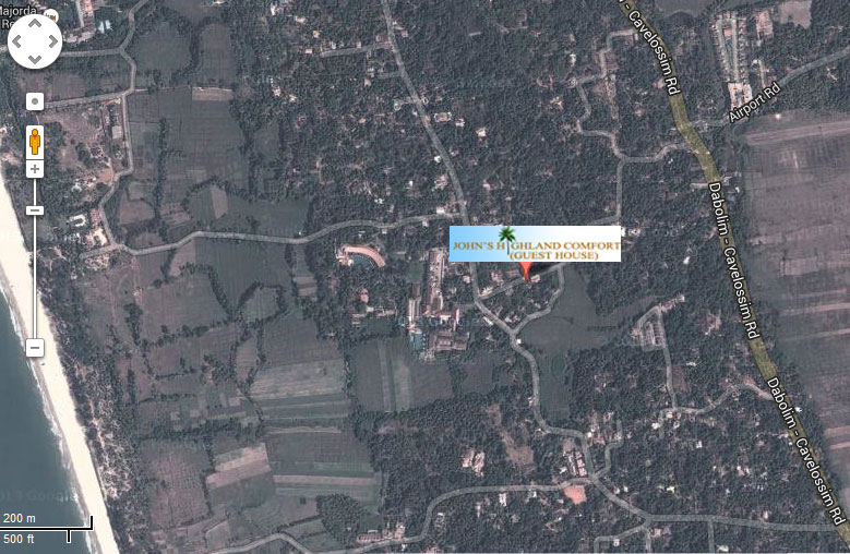 Majorda guest house google map
